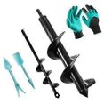 thumbnail image 1 of Auger Bit Garden Drill 80 40 Garden Auger Garden Tool Spiral Garden Drill Bit Planting Tool for Making Hole Planting Seedlings and Bulbs (80+ 40 mm), 1 of 5