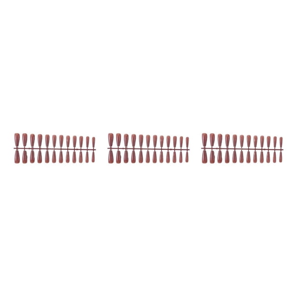 Seitruly 24 piezas Extra largas Prensa en uñas Artificial DIY Sólido Duradero Resistente a los arañazos Uñas acrílicas para salones de manicura Arte Type1 NO1 Seitruly CBP355649