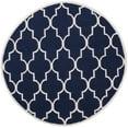 thumbnail image 3 of SAFAVIEH Dhurries Toby Geometric Runner Rug, Navy/Ivory, 2'6" x 10', 3 of 10