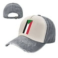 thumbnail image 7 of Flag Of Sudan Baseball Cap Distressed Adjustable Vintage Cotton Denim Hat for Women Men, 7 of 7