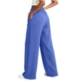 thumbnail image 3 of Mifsaly Womens Comfy Straight Leg Lounge Pants High Waisted Drawstring Athletic Sweatpants with Pockets Cozy Activewear for Fall Winter, 3 of 6
