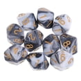 thumbnail image 2 of Juego de 10 dados de acrílico D10 para RPG blanco de Sunnimix, 2 of 8