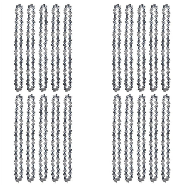 20 Piezas Mini Cadena de Motosierra para 6 Pulgadas Cadena de Motosierra Guía Cadena de de Repuesto Cadena de Portátil