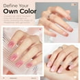 thumbnail image 2 of Modelones Gel Nail Polish 6 Colors Transparent Jelly Milky White Sheer Pink Neutral Nude Gel Polish Nail Soak off Nail Polish French Nail Art Manicure DIY Home Salon Gift for Women, 2 of 9