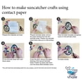 thumbnail image 4 of VHALE Hojas de contacto autoadhesivas transparentes brillantes para laminar, 7 x 8 pulgadas, de una sola cara para una fácil aplicación de papel, atrapasueños, manualidades para niños, 3,15 mil, paque, 4 of 6
