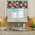 thumbnail image 2 of Yayeee Kitchen Valance Rod Pocket 54" x 18" Living Room Window Curtain, Red Apple Pattern, 2 of 6