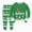 X111-Green, variant on NOLDARESToddler Boys Girls Christmas Printed Pajamas Kids 2 Piece Train Kids Pjs Sleepwear Clothes Set X111-Green