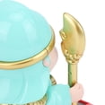 thumbnail image 2 of Riousery Solar Powered Guan Yu Statue with Dust Cover, Nodding Guan Gong Figurine, Fortune Feng Shui Decor Sculpture (3.15 in / 8 cm) - Green, 2 of 4