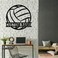 thumbnail image 4 of Craftnamesign Custom Ball Volleyball Metal Wall Art LED Light, Custom Volleyball Player Name Sign, 4 of 5