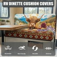 thumbnail image 4 of Uorisanigo RV Dinette Cushion Covers RV Sofa Cushion Elastic Camper Seat Cushions Slipcovers Camper Accessories Non-Slip Highland Cow Aztec Sofa Furniture Protection for Travel Trailer Couch, 4 of 7