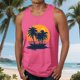 thumbnail image 1 of Camiseta sin mangas de cuello redondo para hombre, blusa informal de verano sin mangas con estampado de cuello redondo para hombre, 1 of 5