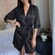 thumbnail image 1 of Batas Mujer Casual Hogar Seda Hielo Albornoz Camisón Pijamas Mujer, 1 of 2