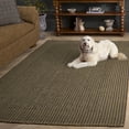 thumbnail image 4 of Safavieh Natural Fiber Kathleen Bordered Area Rug, Charcoal/Green, 10' x 14', 4 of 12