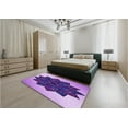 thumbnail image 5 of Ahgly Company Machine Washable Indoor Rectangle Transitional Bright Purple Area Rugs, 7' x 10', 5 of 7