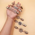 thumbnail image 4 of Six piece set Clip Dresses Cardigan Collar Clip sliver Flower Clip make you more elegant and charming, 4 of 5