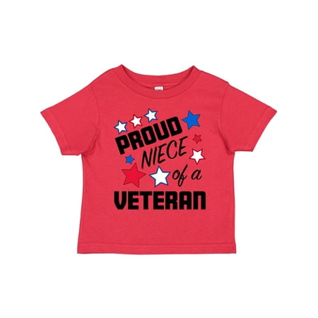 

Inktastic Proud Niece of a Veteran- Veterans Day Gift Toddler Toddler Girl T-Shirt