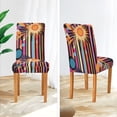 thumbnail image 3 of Yayeee 2 Pack Dining Chair Covers Stretch Parson Chairs Slipcovers Seat Protector, Futuristic Sun, 3 of 6