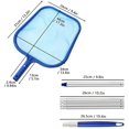 thumbnail image 2 of Pool Cleaning Net with Pole, Pool Cleaning Net with 45-ih Pole Swimming Pool Cleaner Net with 5 Detachable Aluminum Pole Sections Pool Leaf Rake Professional Fine Mesh Cleaning Tools, 2 of 8