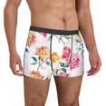 thumbnail image 4 of Cauagu Colorful Flowers Print Boxer Briefs for Men,Comfortable Breathable Men's Underwear Moisture Wicking Underpants -Large, 4 of 8
