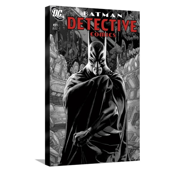 DC Comics Batman - Batman Detective Comics #821 Canvas Wall Poster, 14.725" x 22.375"