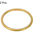 thumbnail image 3 of PATIKIL 2 Inch Round Metal Floral Hoop, 2 Pcs Gold Wreath Macrame Frame for Wedding Geometric Decor Party Wall Hanging, Gold Tone, 3 of 5