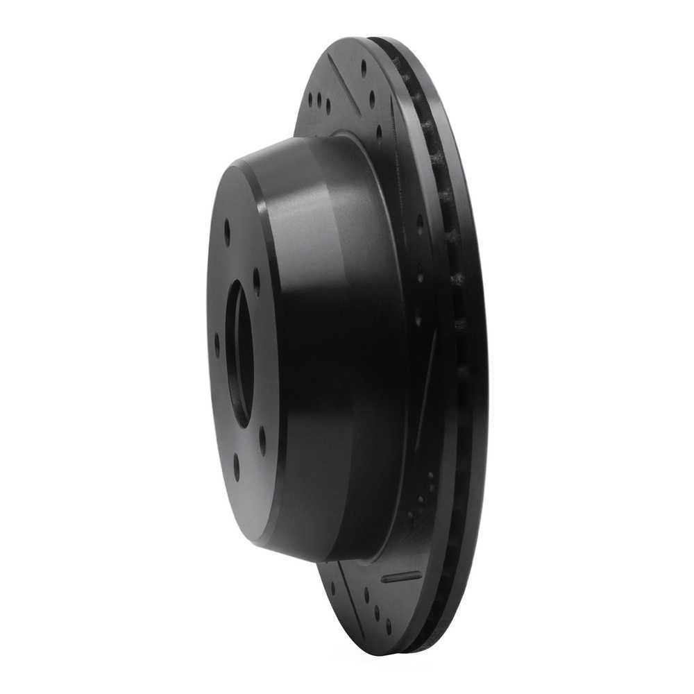 Dynamic Friction Company 633-48035R DFC Brake Rotor - Drilled And Slotted - Black