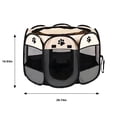 thumbnail image 6 of XIBUFE 2026 New Dog Playpen,Foldable Dog \U0026 Cat Playpen,Oxford Cloth Pet Tent,Scratch-Resistant Indoor Pet Cage,Portable Puppy \U0026 Kitten Pen with Breathable Mesh,Grey \U0026 White, 6 of 7