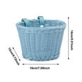 thumbnail image 2 of Front Handwoven Bike Handlebar Rack for Home Use - Storage and Item for Living Room Bedroom Bathroom Entrance Portable PP Material, 2 of 5