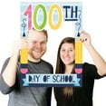thumbnail image 5 of Big Dot of Happiness Happy 100th Day of School - 100 Days Party Selfie Photo Booth Picture Frame and Props - Printed on Sturdy Material, 5 of 7