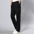 thumbnail image 4 of Mens Lounge Pants Men's Cotton And Linen Elastic Waist Blended Breathable Comfortable Soft Beach Casual Trousers Full Length Pants, 4 of 5