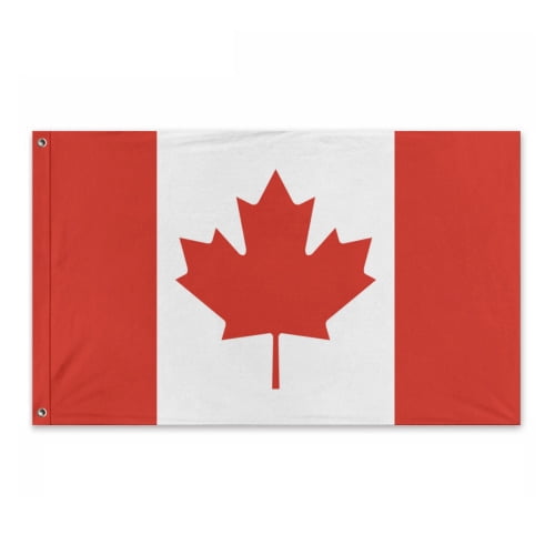 Canada Flag 3x5 Ft Outdoor Double Sided Canadian Flag Decor Canadian Party Decorations Banner Flags Canadian Flag For Wall with 2 Metal Grommets for Indoor Outside Decor