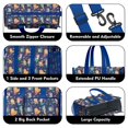 thumbnail image 3 of Teacher Tote Bag,Dark Blue Mermaid Princess Pattern Teacher Utility Tote Bag,Large Work Tote Bags for Women with Multiple Pockets,Top Zipper Closure,13.8x10.6x6.7 Inch, 3 of 5