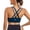 Navy Blue, variant on RUNNING GIRL Women’s Medium Support Sports Bra Crisscross Back, Removable Pads Wireless Yoga Bra, Breathable Workout Gym Top
