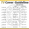 thumbnail image 3 of Outdoor TV Cover for 40" - 42" inches With Clear Front Universal Weatherproof Protector, 3 of 4