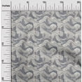 thumbnail image 2 of oneOone Rayon Gray2 Fabric Asian Japanese Wave Sewing Material Print Fabric By The Yard 56 Inch Wide, 2 of 4