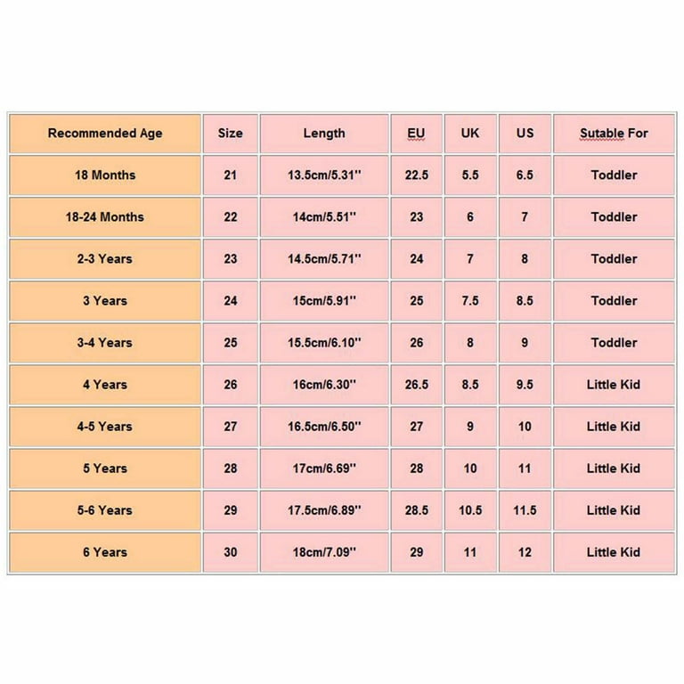 6y Shoe Size In Cm 6y Conversion Top To Women s Size