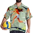 thumbnail image 4 of Tennis Men's Casual Poplin Button Down Short Sleeve Hawaiian Beach Shirt, 4 of 6