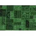 thumbnail image 1 of Ahgly Company Indoor Rectangle Patchwork Emerald Green Transitional Area Rugs, 8' x 12', 1 of 4