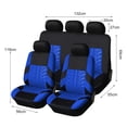 thumbnail image 5 of Baellert 9Pcs Car Seat Covers Set Wear-Resisting Comfortable Seating Polyester Front Rear Universal Fit Car Seat Covers Full Set for Automobile SUV Minivan, 5 of 8