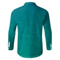 thumbnail image 4 of Camisas s Para Hombre Slim Fit Hombres Casual Manga larga Otoño Invierno 3D Impreso Camisas Top Blusa Camisas (Sky Blue, M), 4 of 5