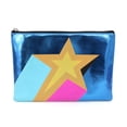 thumbnail image 1 of Pen+Gear Metallic Icon Pencil Pouch with Bold Star Design and Silver Zip, 1 of 5