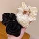 thumbnail image 2 of Anillo de pelo de rosa de satén para el intestino grueso, accesorios para el cabello de cuerda para el cabello de rosa dulce de súper hada de primavera y verano para mujeres coreanas, 2 of 6