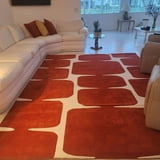 Premium Hand Tufted Rug with Cubic pattern made with 100% New Zealand ...