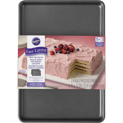 Sheet Cake Pan Wilton Easy Layers 2-Piece Set Renewed 
