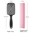thumbnail image 2 of yingyy Detangler Brush Set Detangling Brush and Comb for Defining Natural Curly Hair Green, 2 of 6