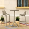 thumbnail image 1 of Siesta ISP1162S-DVR Sky Air Square Bar Set with 2 Barstools  Taupe, 1 of 1