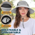 thumbnail image 4 of EINSKEY Sombrero de ala ancha para el sol, protección UV UPF 50+, impermeable, plegable, para hombres y mujeres, pesca, senderismo, playa, jardín, 4 of 8