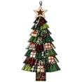thumbnail image 2 of Torqee Oversized DIY Quilted Christmas Tree Kit Beginner-Friendly Christmas Fabric Sewing Craft Set DIY Fabric Craft Patchwork for Front Door and Living Room Decor Gift for Craft Lovers,Style-C, 2 of 7