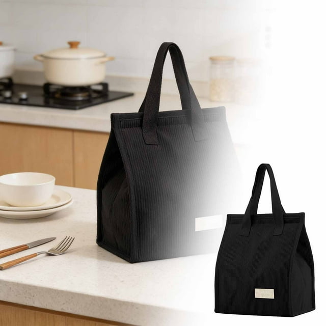 Universal Insulated Lunch Tote with Large Capacity for Work Beach Travel - Leakproof Tote Bag Made of Polyester Fabric for Food Storage and Convenience