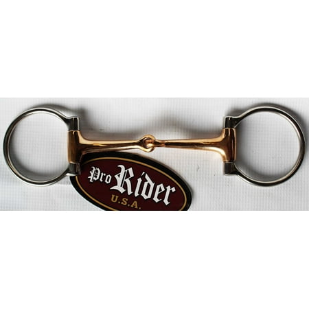 - D-Ring Stainless Steel Copper Inlay Horse Snaffle Bit 5